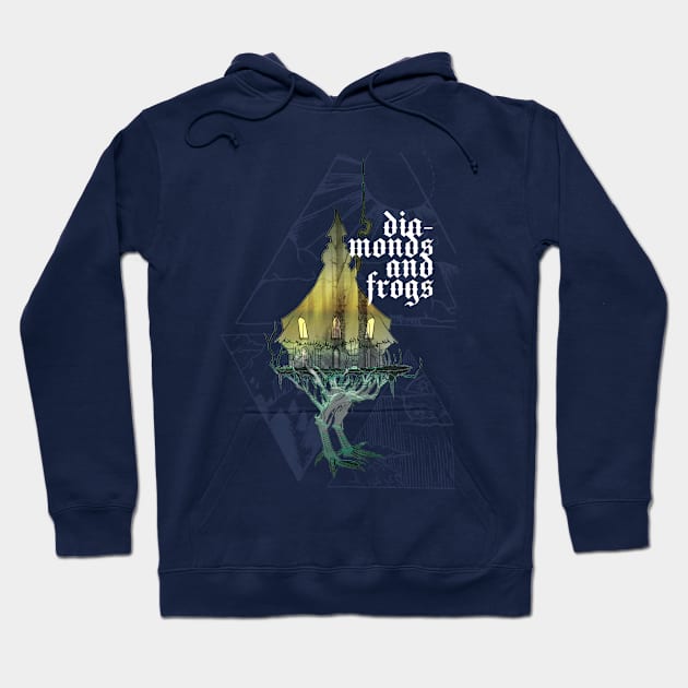 Diamonds and Frogs Hoodie by Myrrh Larsen